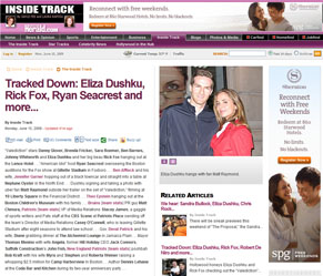 Matt and Eliza Dushku in the Boston Herald