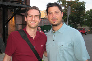 Matt Raymond with Josh Beckett