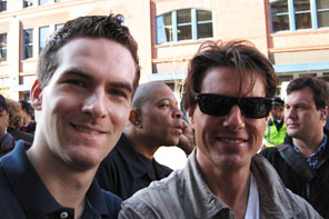 Matt Raymond with Tom Cruise