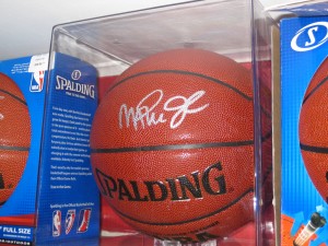 Magic Johnson autographed basketball