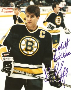 Ray Bourque autographed 8x10