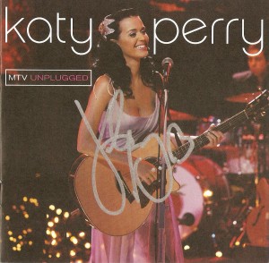 Katy Perry autographed CD booklet