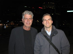 Anthony Bourdain and Matt Raymond