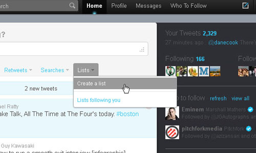 Building a Twitter list: Step 1
