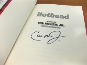 Cal Ripken Jr. autographed book