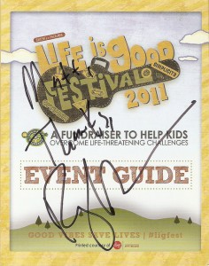 Ray LaMontagne autographed program