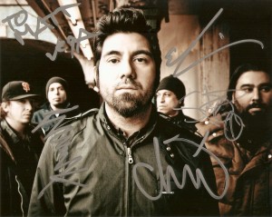 Deftones autographed 8x10