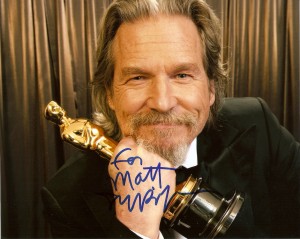 Jeff Bridges autographed 8x10