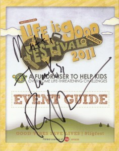 Ray LaMontagne autographed program