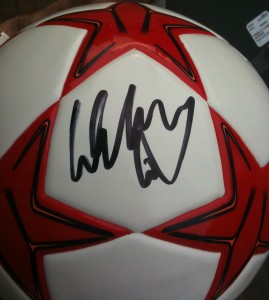 Wayne Rooney autographed ball