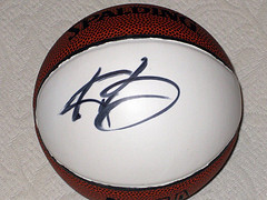 Kobe Bryant autographed mini basketball