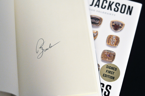 Phil Jackson autographed book