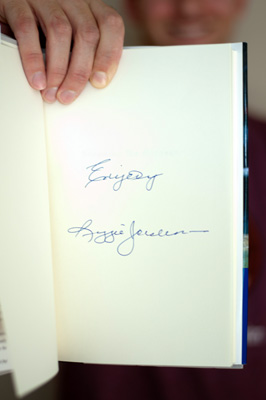 Reggie Jackson autographed book