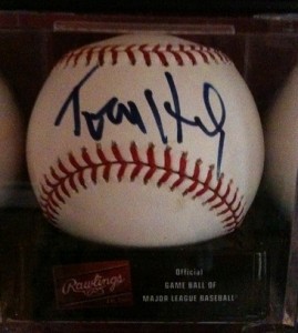 Tom Hanks autographed baseball